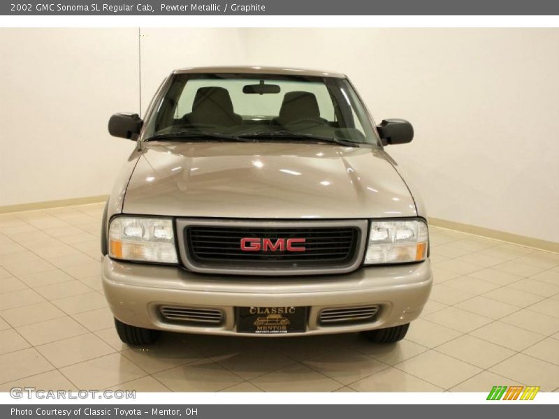 Pewter Metallic / Graphite 2002 GMC Sonoma SL Regular Cab