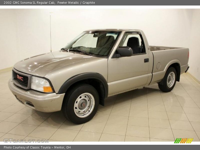 Pewter Metallic / Graphite 2002 GMC Sonoma SL Regular Cab