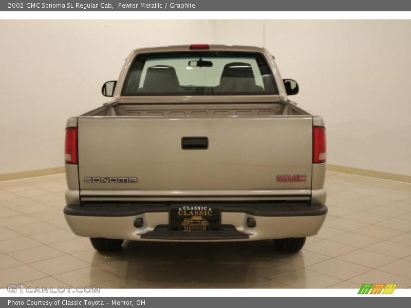 Pewter Metallic / Graphite 2002 GMC Sonoma SL Regular Cab