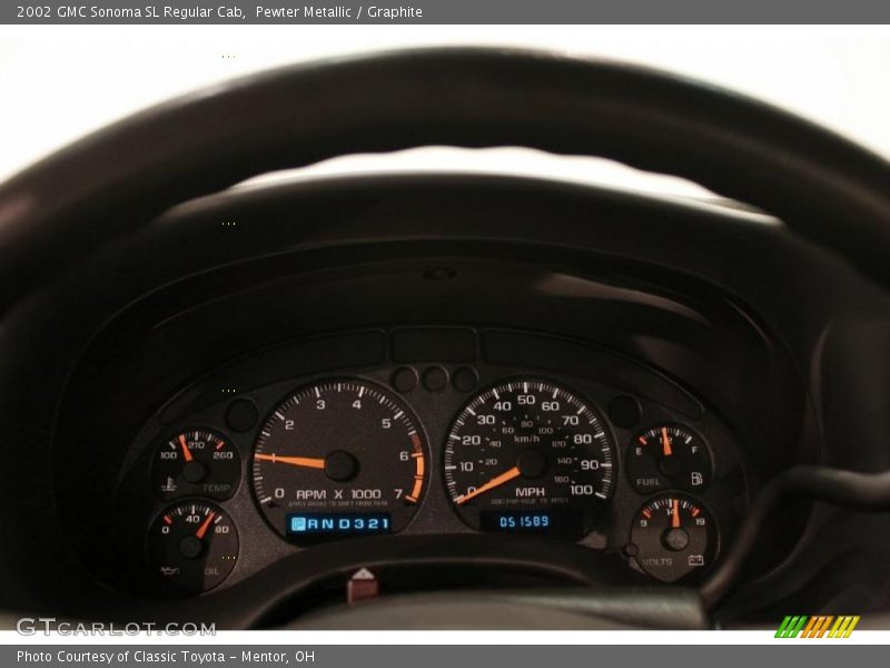 Pewter Metallic / Graphite 2002 GMC Sonoma SL Regular Cab
