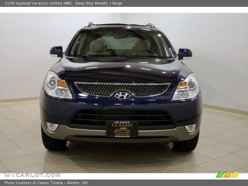 Deep Blue Metallic / Beige 2008 Hyundai Veracruz Limited AWD