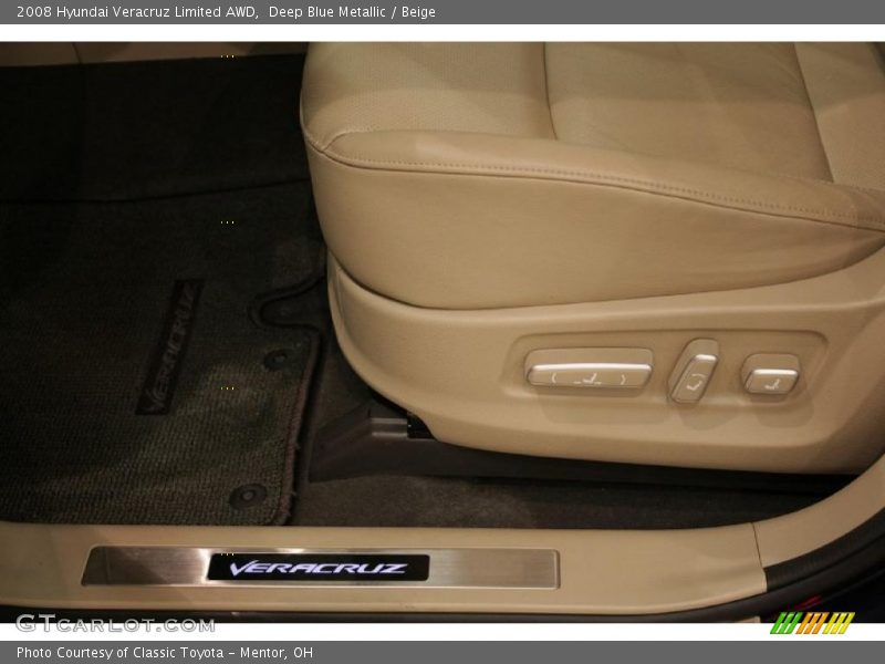 Deep Blue Metallic / Beige 2008 Hyundai Veracruz Limited AWD