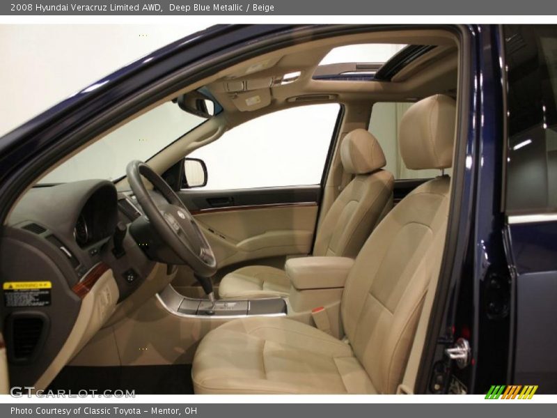 Deep Blue Metallic / Beige 2008 Hyundai Veracruz Limited AWD