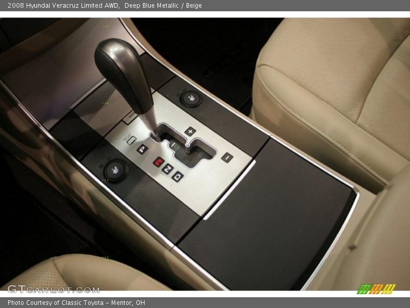 Deep Blue Metallic / Beige 2008 Hyundai Veracruz Limited AWD