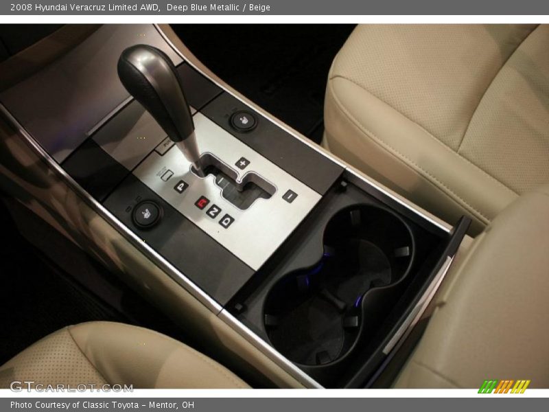 Deep Blue Metallic / Beige 2008 Hyundai Veracruz Limited AWD