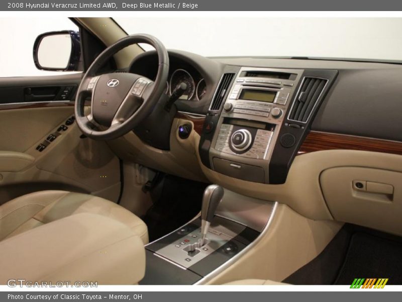 Deep Blue Metallic / Beige 2008 Hyundai Veracruz Limited AWD