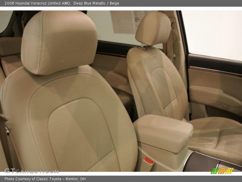 Deep Blue Metallic / Beige 2008 Hyundai Veracruz Limited AWD