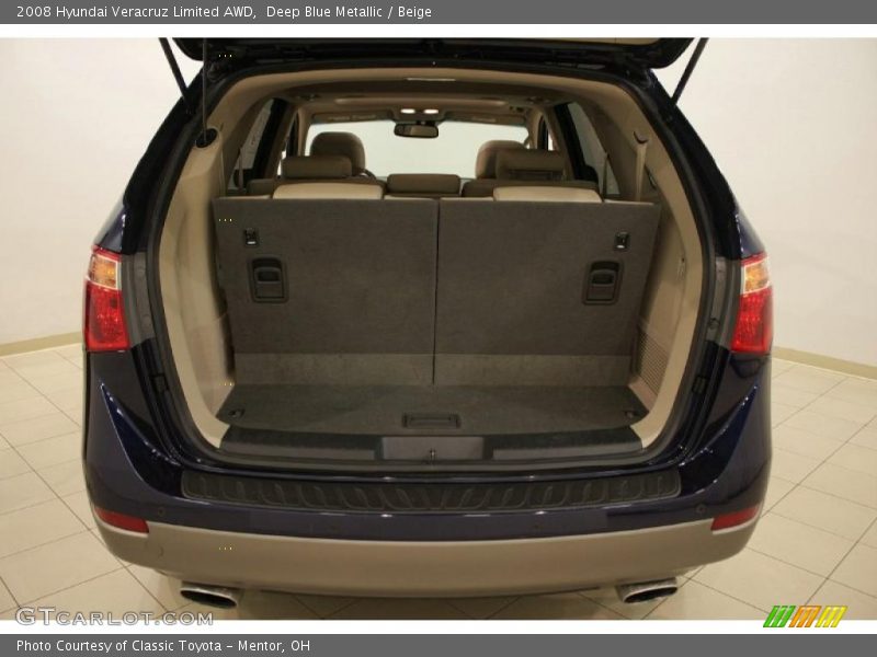 Deep Blue Metallic / Beige 2008 Hyundai Veracruz Limited AWD