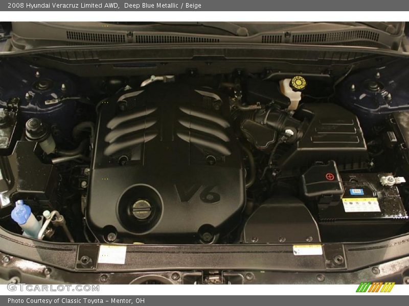 Deep Blue Metallic / Beige 2008 Hyundai Veracruz Limited AWD