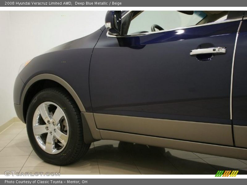 Deep Blue Metallic / Beige 2008 Hyundai Veracruz Limited AWD