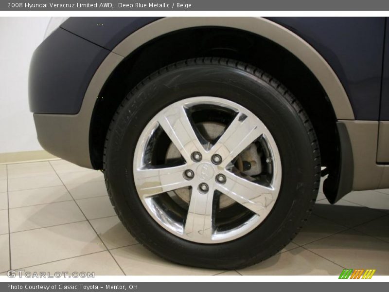 Deep Blue Metallic / Beige 2008 Hyundai Veracruz Limited AWD