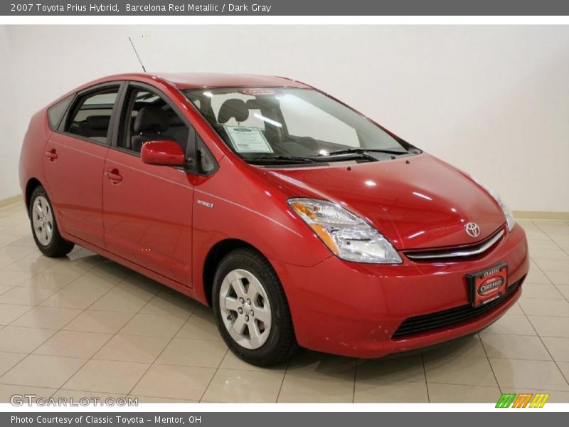 Barcelona Red Metallic / Dark Gray 2007 Toyota Prius Hybrid