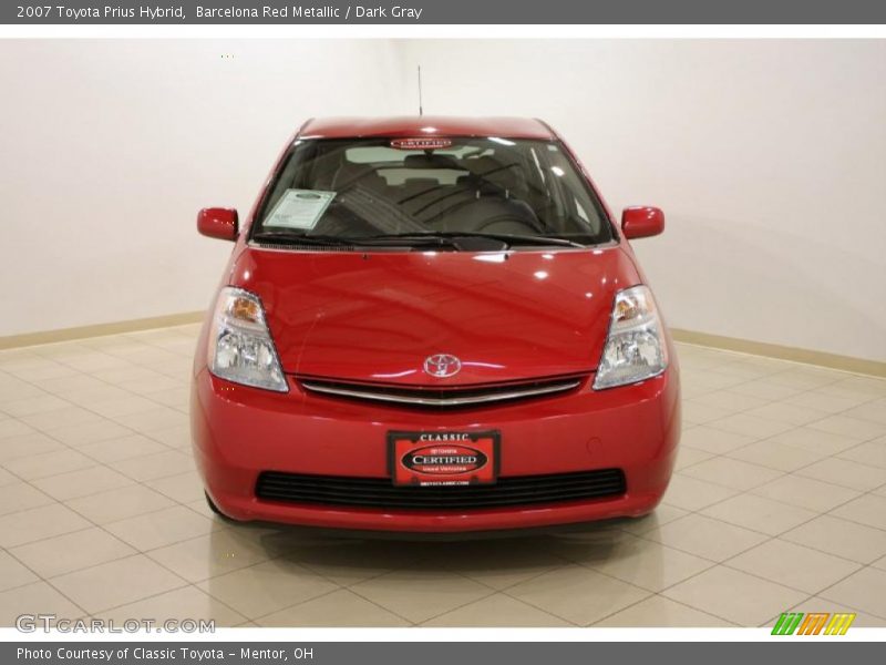 Barcelona Red Metallic / Dark Gray 2007 Toyota Prius Hybrid