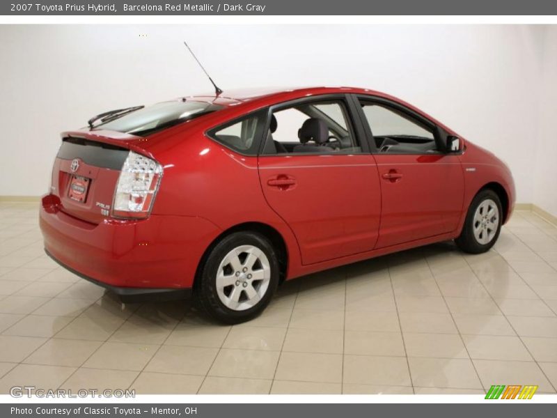 Barcelona Red Metallic / Dark Gray 2007 Toyota Prius Hybrid