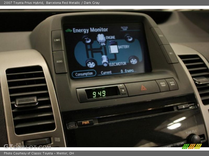 Barcelona Red Metallic / Dark Gray 2007 Toyota Prius Hybrid