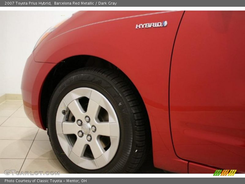 Barcelona Red Metallic / Dark Gray 2007 Toyota Prius Hybrid