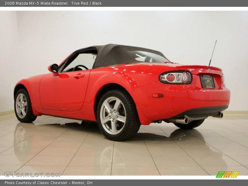 True Red / Black 2008 Mazda MX-5 Miata Roadster