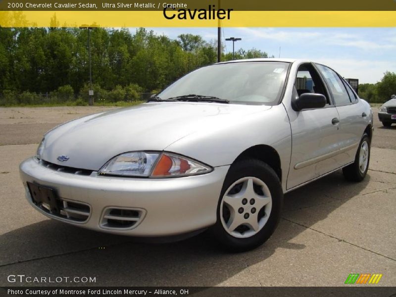 Ultra Silver Metallic / Graphite 2000 Chevrolet Cavalier Sedan