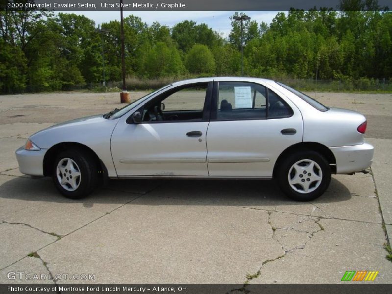 Ultra Silver Metallic / Graphite 2000 Chevrolet Cavalier Sedan