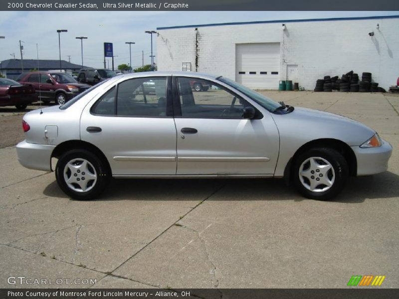 Ultra Silver Metallic / Graphite 2000 Chevrolet Cavalier Sedan