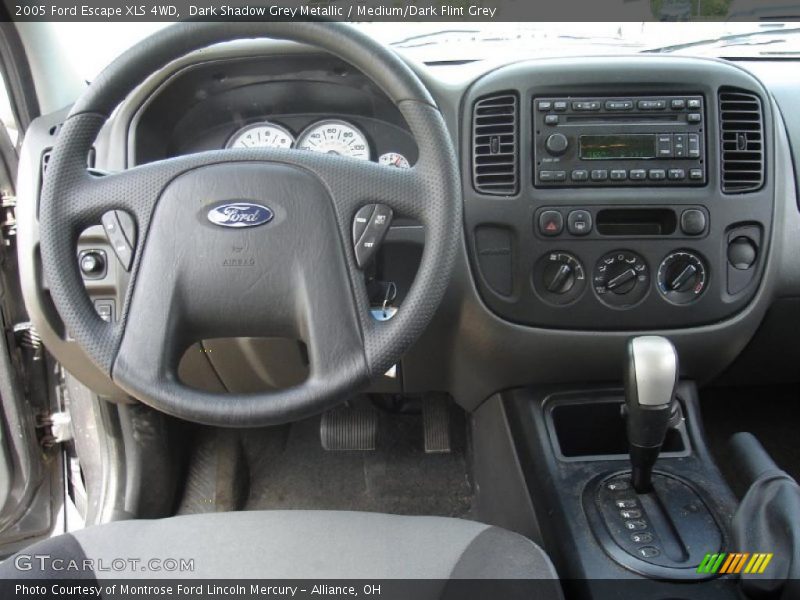 Dark Shadow Grey Metallic / Medium/Dark Flint Grey 2005 Ford Escape XLS 4WD