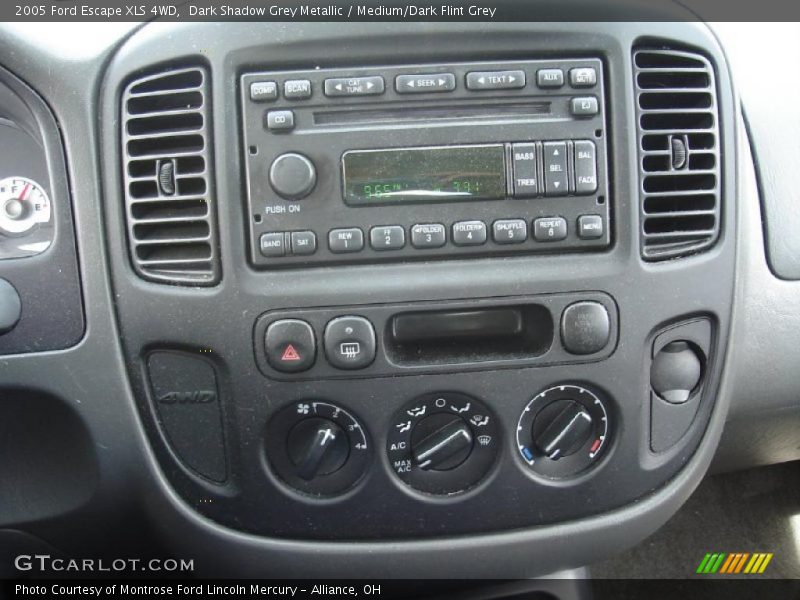 Dark Shadow Grey Metallic / Medium/Dark Flint Grey 2005 Ford Escape XLS 4WD