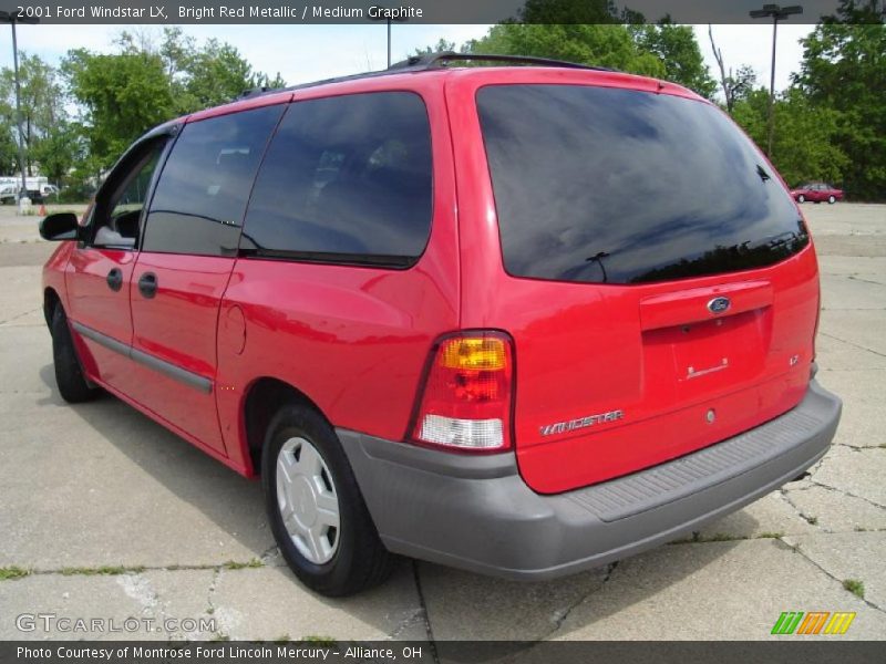 Bright Red Metallic / Medium Graphite 2001 Ford Windstar LX