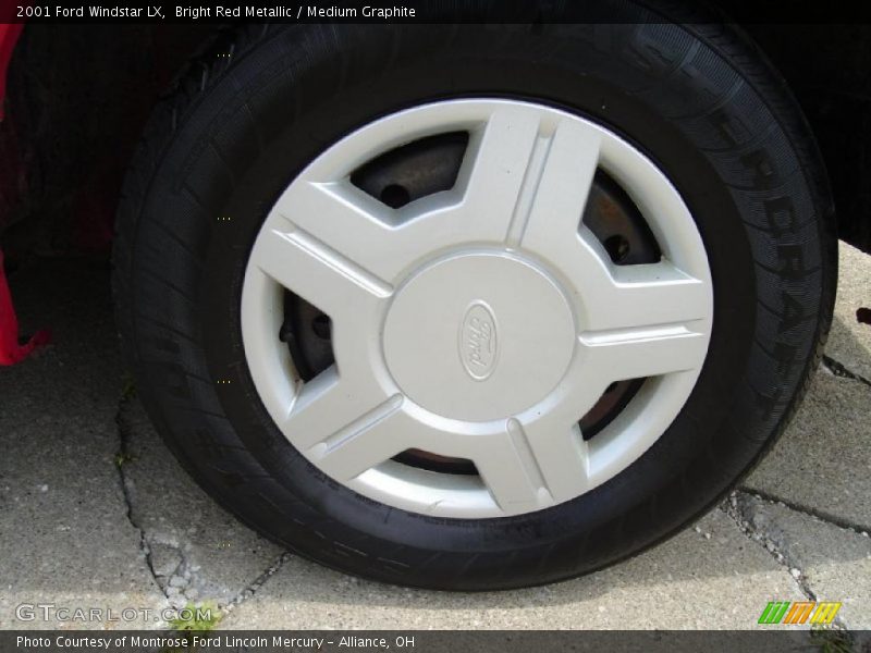 Bright Red Metallic / Medium Graphite 2001 Ford Windstar LX