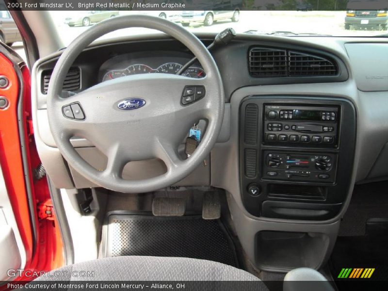 Bright Red Metallic / Medium Graphite 2001 Ford Windstar LX