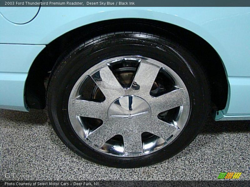 Desert Sky Blue / Black Ink 2003 Ford Thunderbird Premium Roadster