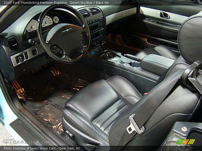 Desert Sky Blue / Black Ink 2003 Ford Thunderbird Premium Roadster