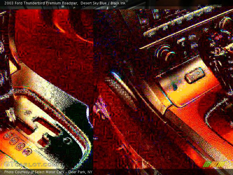 Desert Sky Blue / Black Ink 2003 Ford Thunderbird Premium Roadster