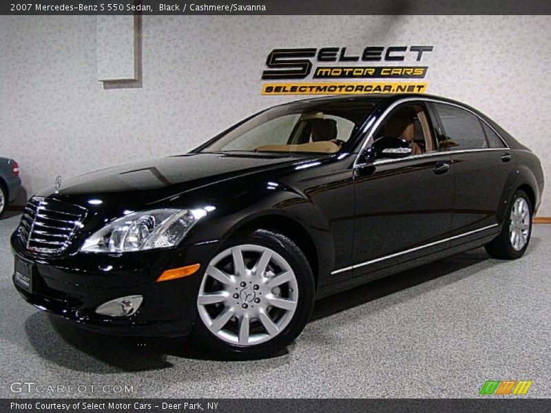 Black / Cashmere/Savanna 2007 Mercedes-Benz S 550 Sedan