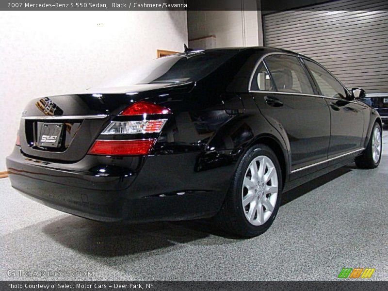 Black / Cashmere/Savanna 2007 Mercedes-Benz S 550 Sedan