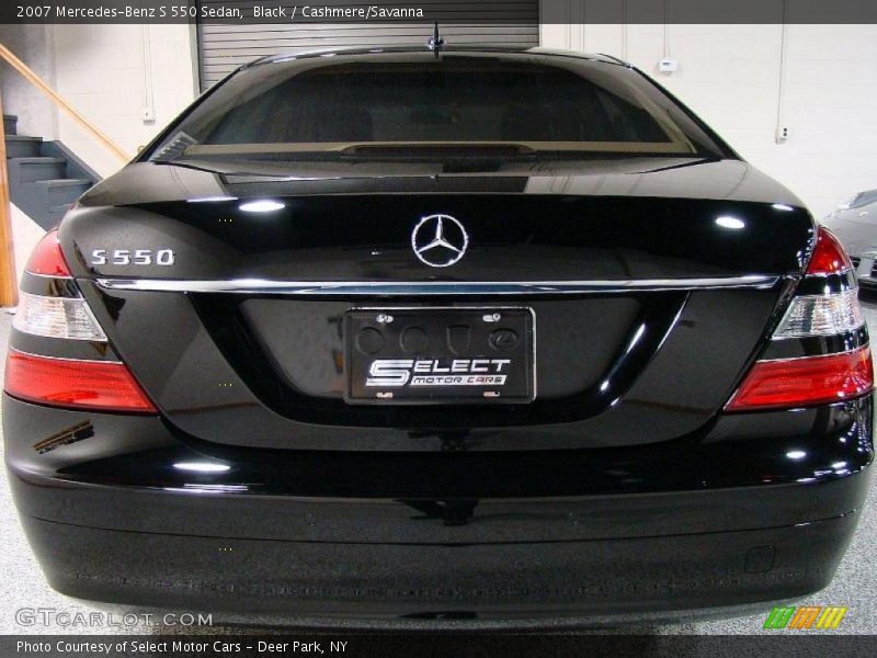 Black / Cashmere/Savanna 2007 Mercedes-Benz S 550 Sedan
