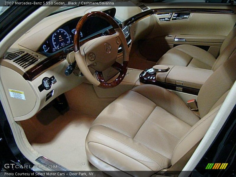 Black / Cashmere/Savanna 2007 Mercedes-Benz S 550 Sedan