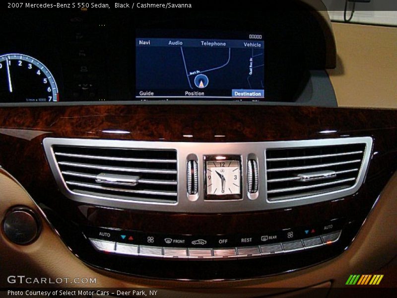 Black / Cashmere/Savanna 2007 Mercedes-Benz S 550 Sedan