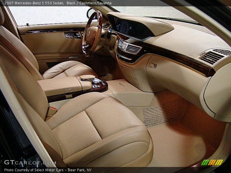 Black / Cashmere/Savanna 2007 Mercedes-Benz S 550 Sedan