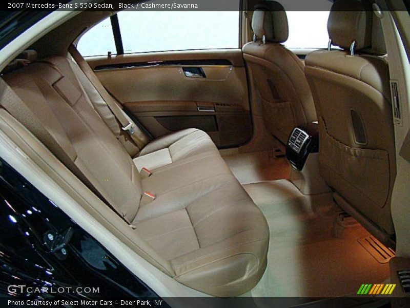 Black / Cashmere/Savanna 2007 Mercedes-Benz S 550 Sedan