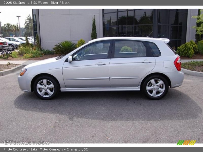 Silver / Black 2008 Kia Spectra 5 SX Wagon