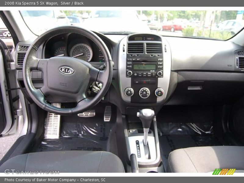 Silver / Black 2008 Kia Spectra 5 SX Wagon