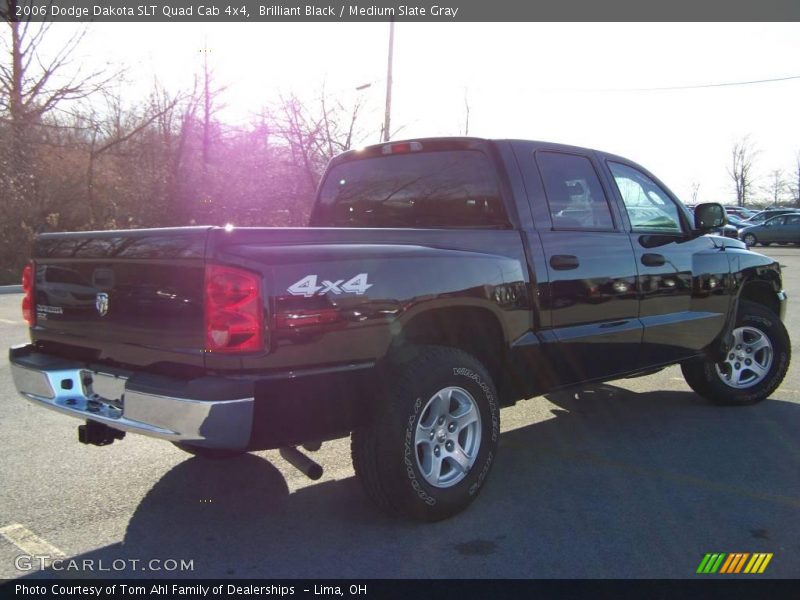 Brilliant Black / Medium Slate Gray 2006 Dodge Dakota SLT Quad Cab 4x4