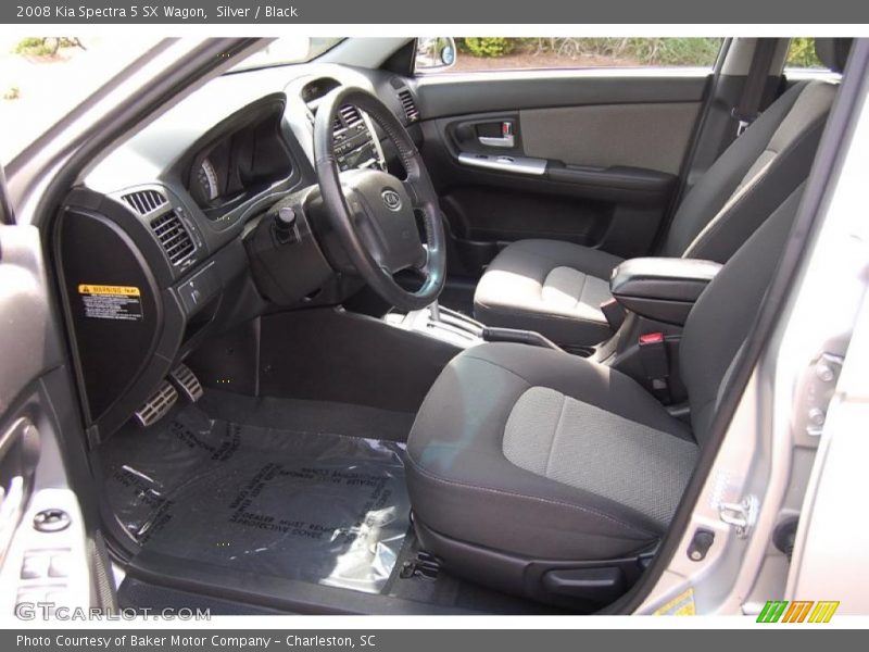 Silver / Black 2008 Kia Spectra 5 SX Wagon