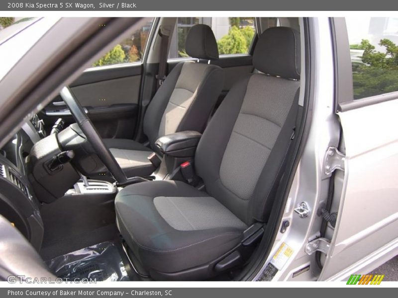 Silver / Black 2008 Kia Spectra 5 SX Wagon