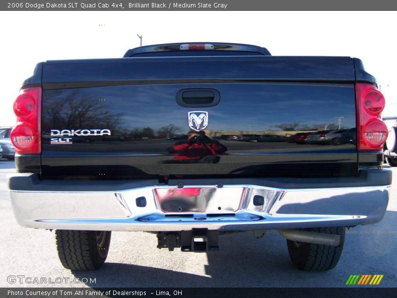 Brilliant Black / Medium Slate Gray 2006 Dodge Dakota SLT Quad Cab 4x4
