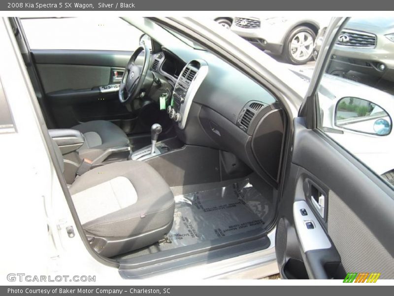 Silver / Black 2008 Kia Spectra 5 SX Wagon