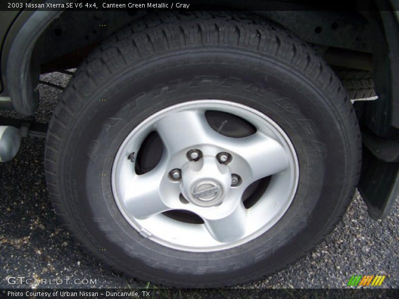 Canteen Green Metallic / Gray 2003 Nissan Xterra SE V6 4x4