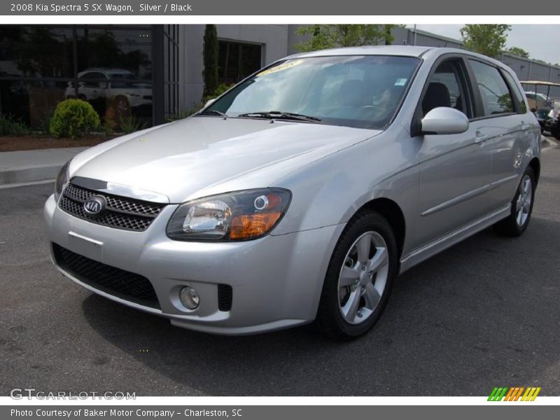 Silver / Black 2008 Kia Spectra 5 SX Wagon