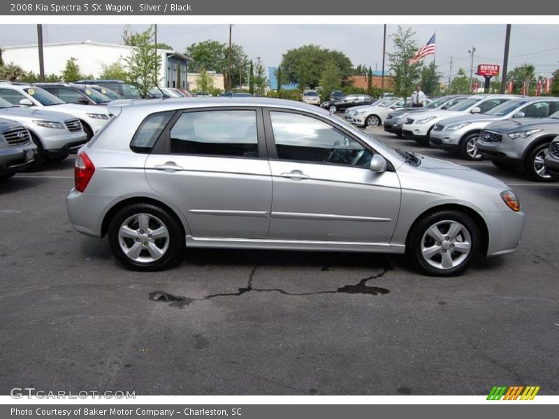 Silver / Black 2008 Kia Spectra 5 SX Wagon