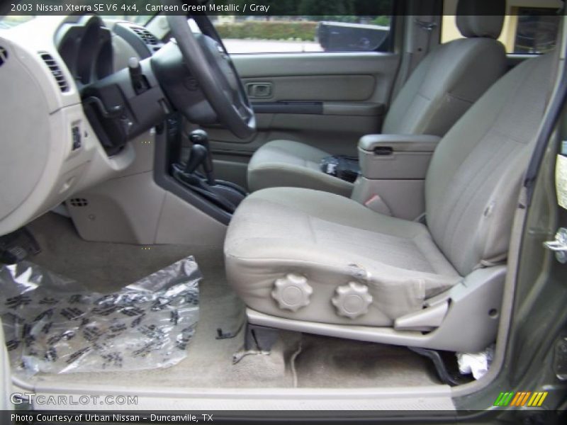Canteen Green Metallic / Gray 2003 Nissan Xterra SE V6 4x4